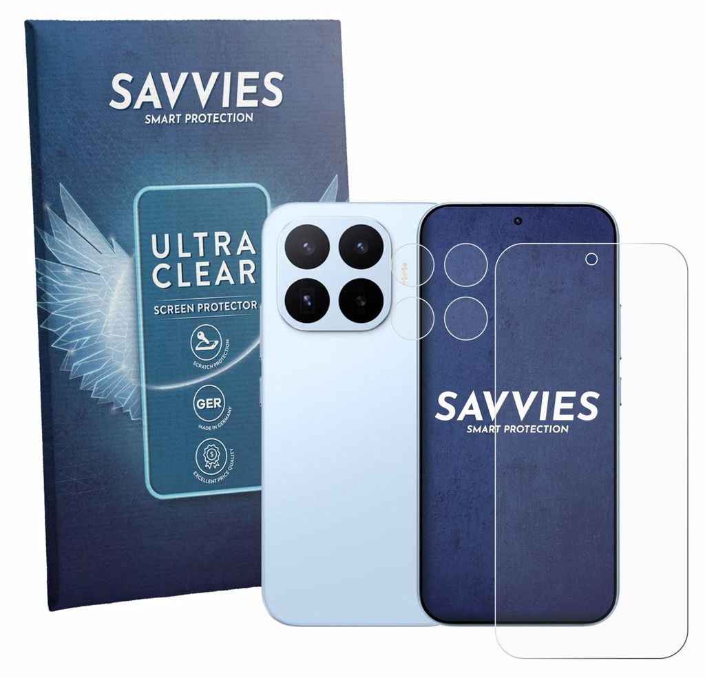 18x Für Xiaomi 17T (Display+Kamera) Schutzfolie Savvies Displayschutz Display Schutz Folie Klar Transparent
