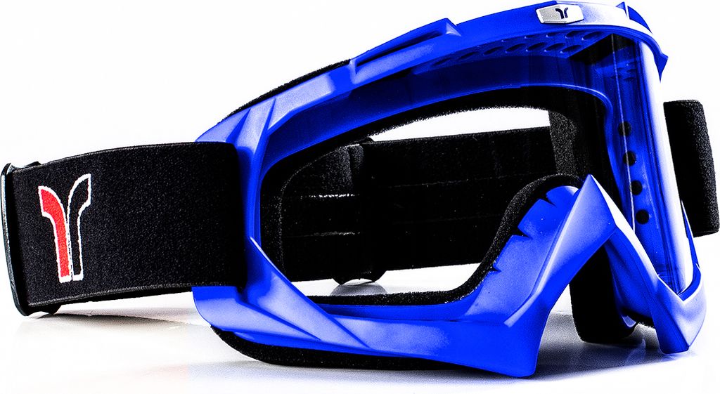 RK-652 Kinder Crosshelm Endurohelm Motorradhelm Roller Quad Helm Kinderhelm Achtung Crossbrille Blau alle Größen