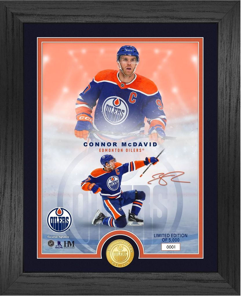 Connor McDavid Edmonton Oilers NHL Signature Coin Bild