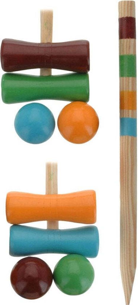 krocketspiel Holz 59 cm 20-teilig blank Produktbild 