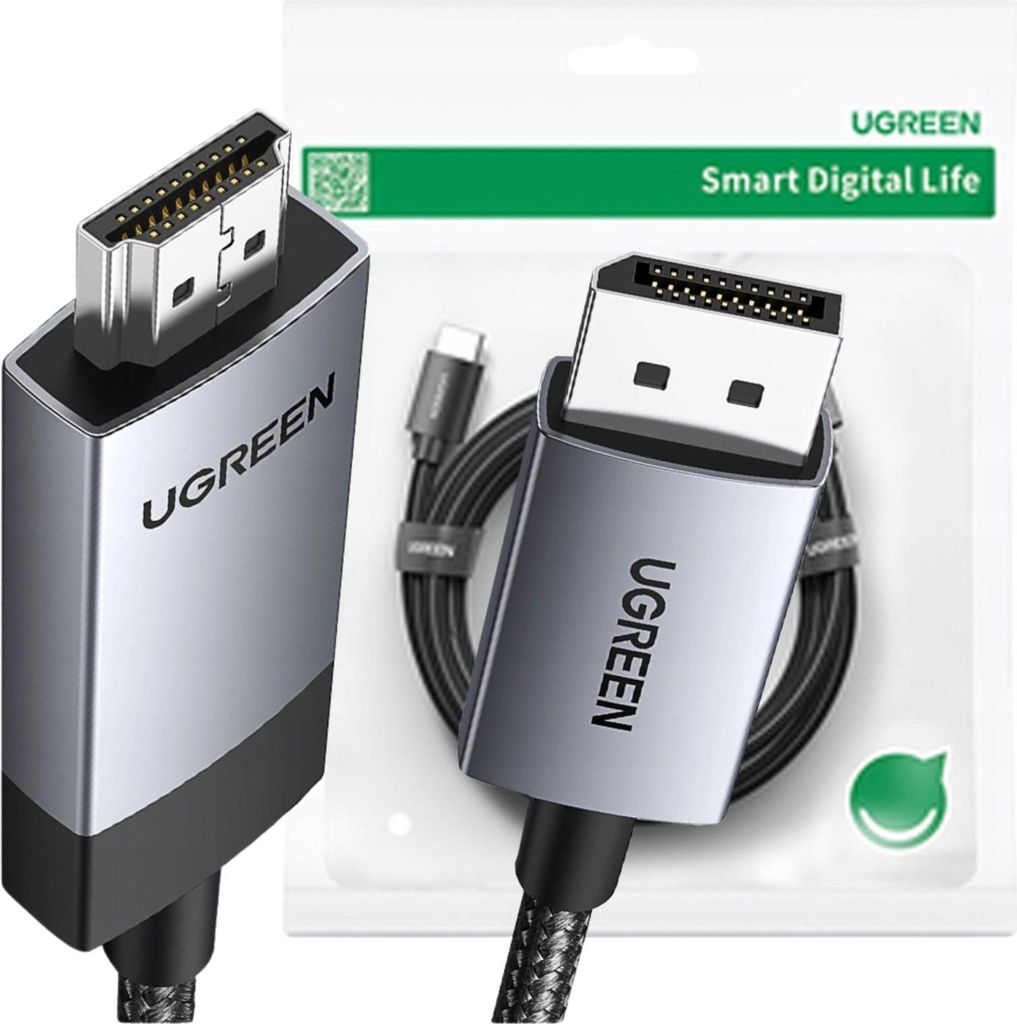 Câble UGREEN DisplayPort vers HDMI, 4K à 60 Hz, 1 m - Gris Image du produit 