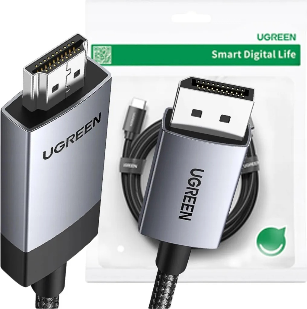 Cavo DisplayPort a HDMI UGREEN, 4K a 60 Hz, 1 m - Grigio