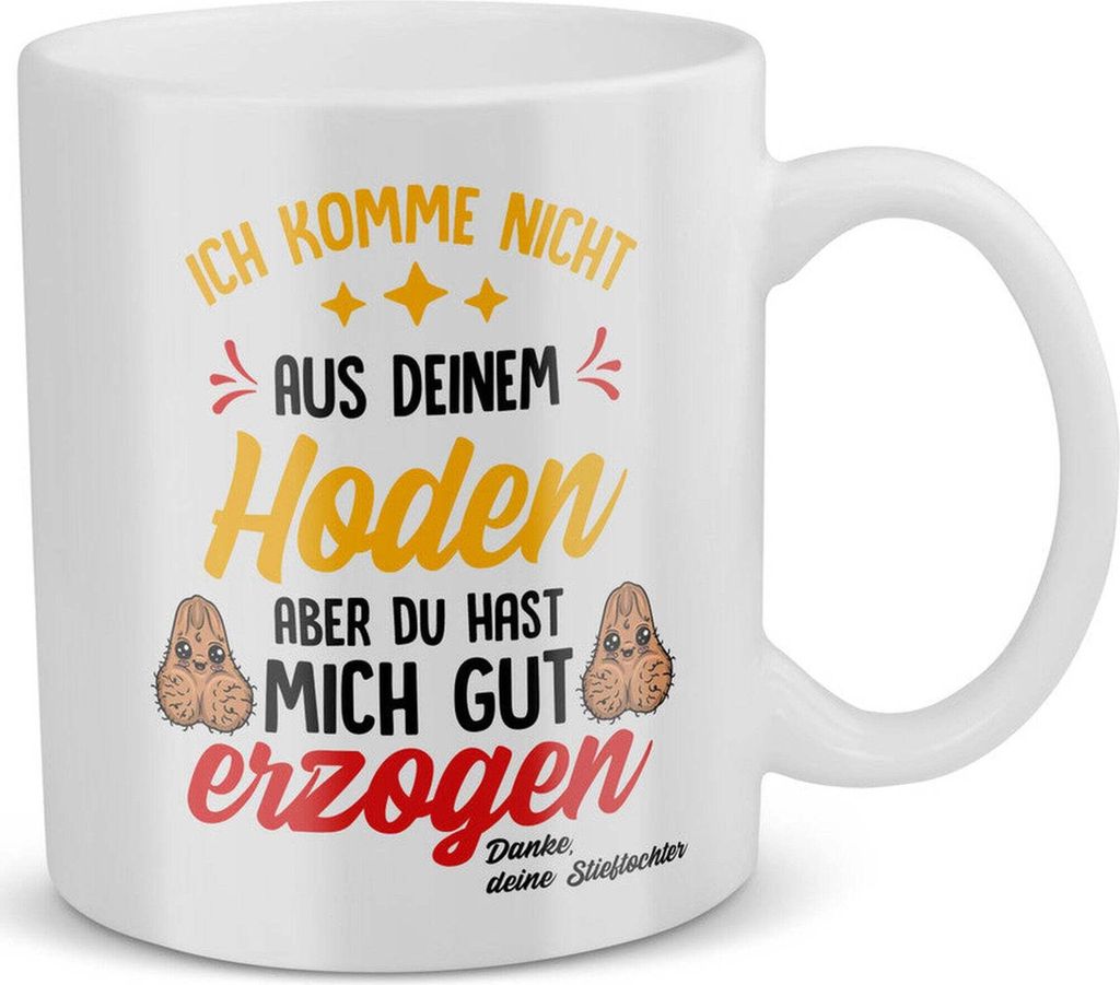 22Feels Stiefpapa Geschenk von Stieftochter Vatertag Bonuspapa Stiefvater Tasse Herrentag Geburtstag Weihnachten Kaffeetasse Patchwork Familie Stie...