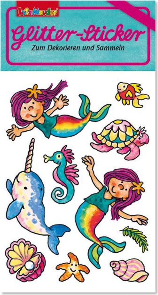 Glittersticker Meerjungfrau