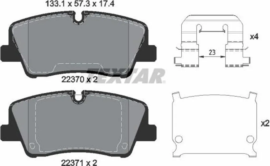 Plaquettes de frein H350 pour transport professionnel - OE 5830159A10