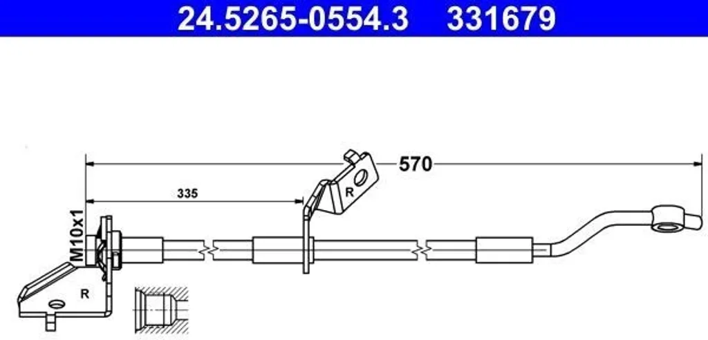 Flexible de frein avant pour réparation Hyundai ix35 et Kia Sportage