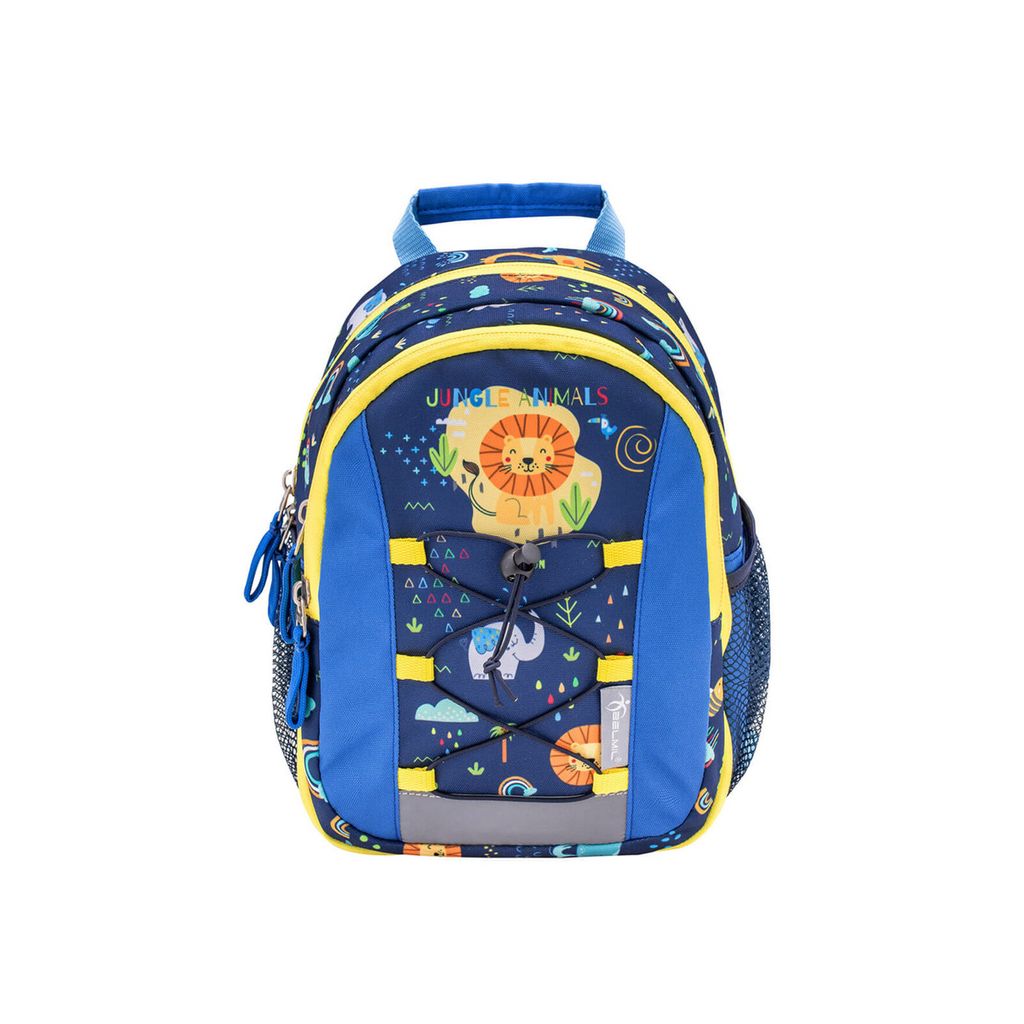 Belmil Mini Kiddy Kindergartenrucksack "Little Jungle" für 1-3 Jährige Kinder mit Brustgurt