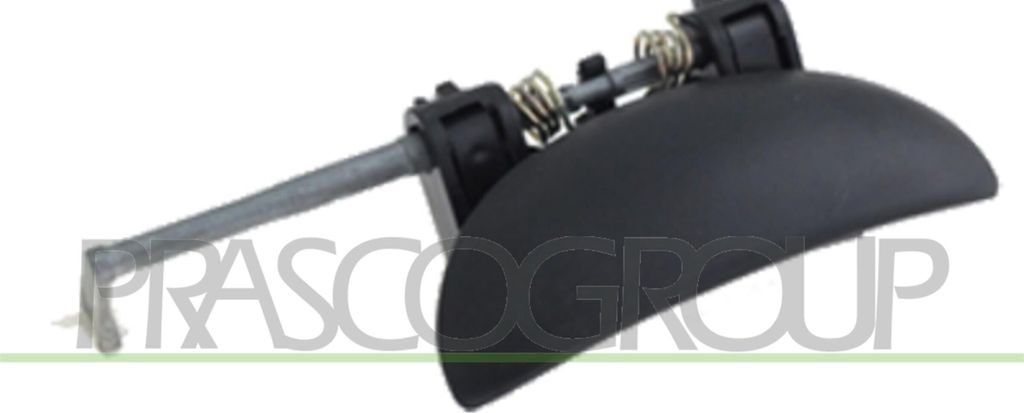 PRASCO PG0098001 Türgriff Vorne Rechts passend für PEUGEOT 206 Schrägheck (2A/C) Schwarz