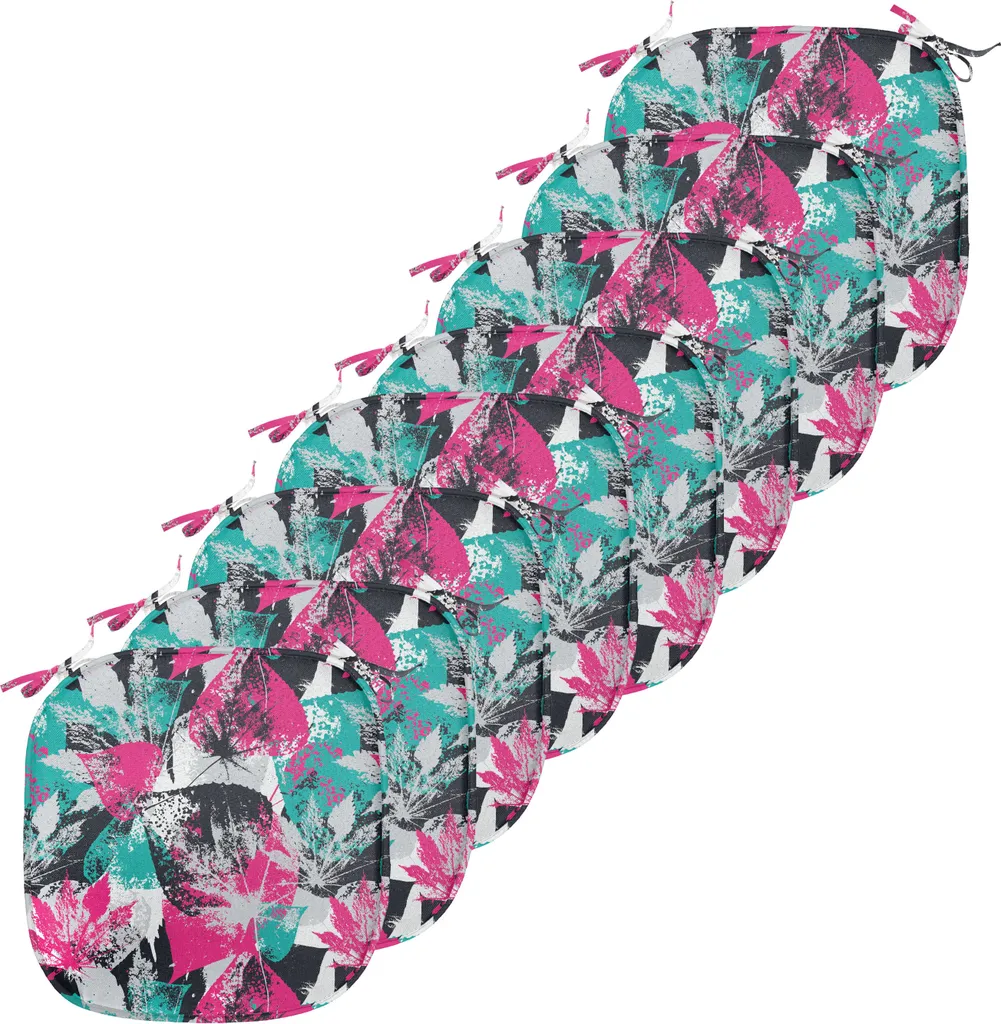 Coussins de Chaise Imperméables 40x40cm Lot de 8 pour Cuisine et Salon
