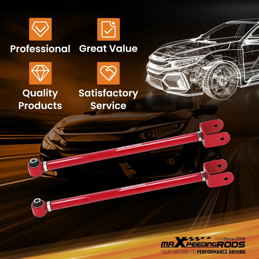 Bras de Suspension Réglables pour BMW E36 E46 - 4Pcs Acier Renforcé - 6