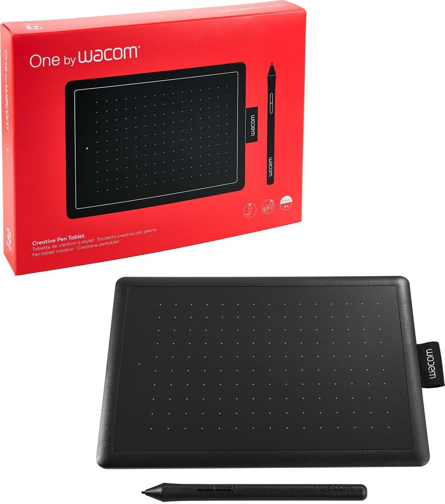 Wacom One by Small - Przewodowa - 152 x 95 mm - USB - Piro Zdjęcie produktu 