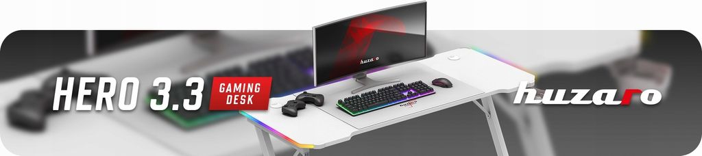 huzaro Hero 3.3 RGB | LED herní PC stůl | včetně podložky Obrázek produktu 16