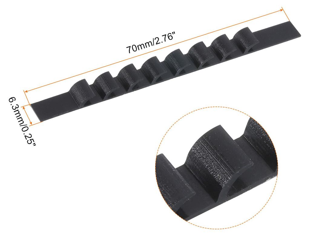 100Stk Rutschfest Aufh?nger Griffe Silikon Kleber Kleidung Aufh?nger Streifen fš¹r Holz Plastik Kleiderbš¹gel Schwarz (2.76" x 0.25")