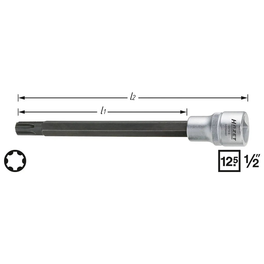 Inserto Hazet 2579-9 Polydrive per Testata Motore VW Audi Ford