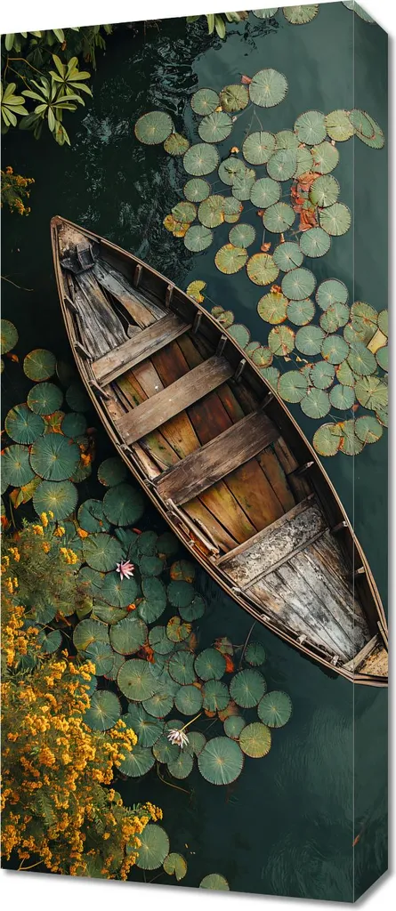 Tableau Panoramique Bateau 30 x 70 cm - Impression Nature Haute Qualité