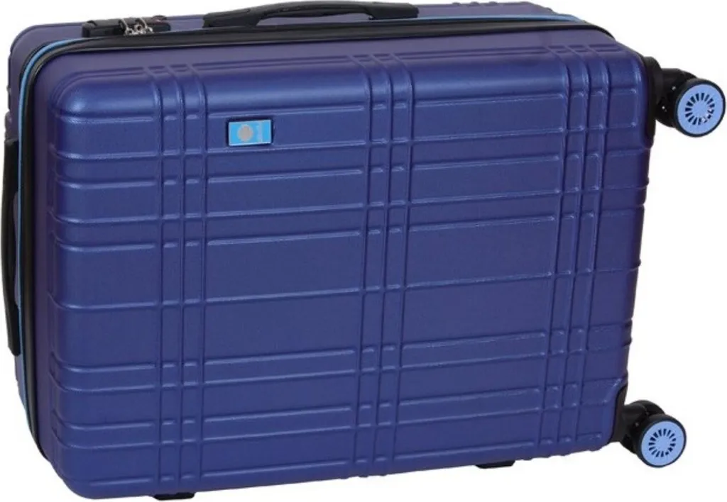 Valise Dielle 13070BL Robuste et Légère - Bagage Bleu avec Serrure Code