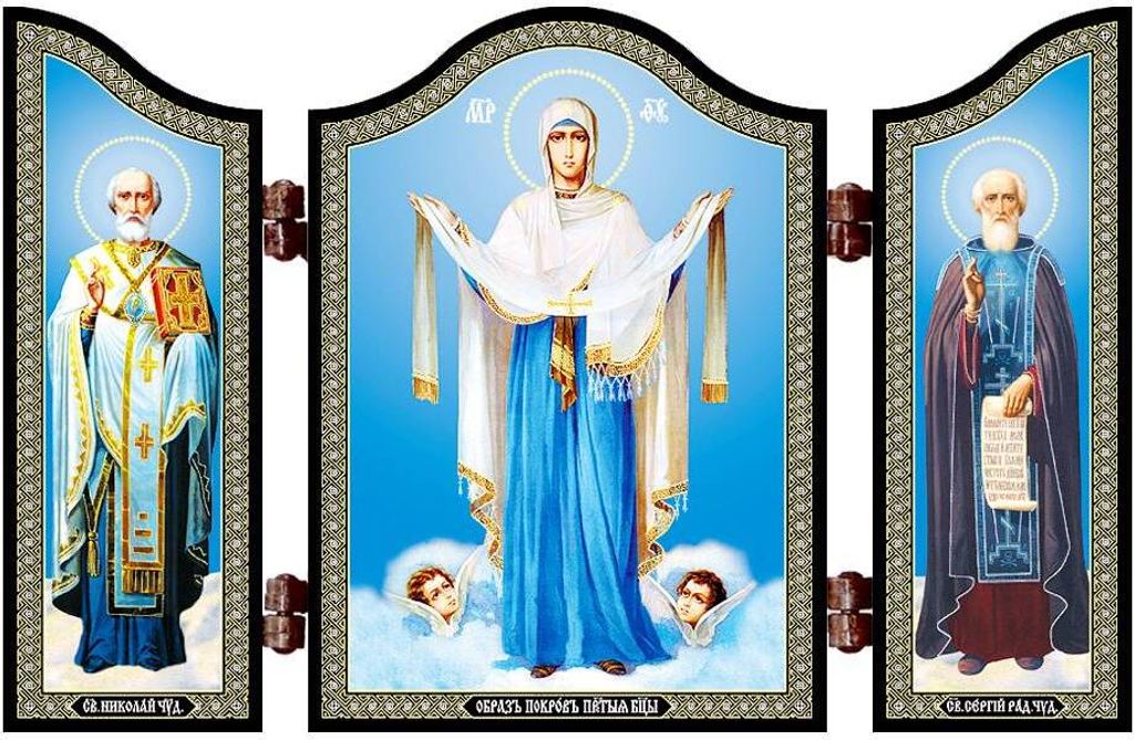 1452 Maria Schutz Christliche Ikone Pokrov Presvjatoj Produktbild 