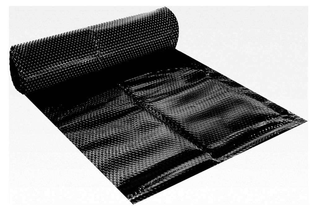 Schwarze Solarfolie, eckig, 400μ, 2x5m, Noppenfolie für Poolabdeckung, zuschneidbar, Poolheizung