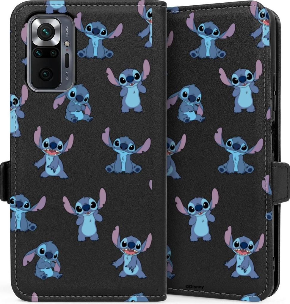 DeinDesign Klapphülle für Xiaomi Redmi Note 10 Pro Handytasche Lederhülle Tasche Disney Offizielles Lizenzprodukt Lilo & Stitch