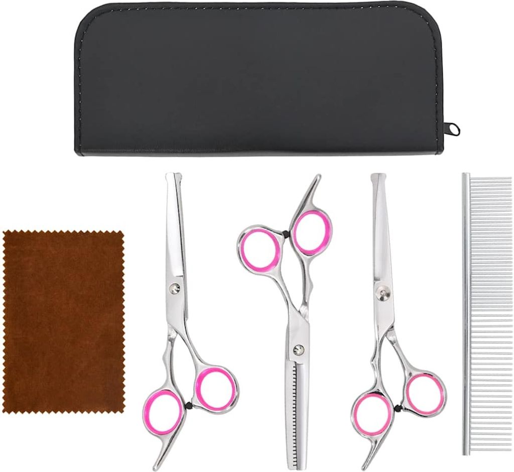 4-tlg. Hundescheren-Set Edelstahl