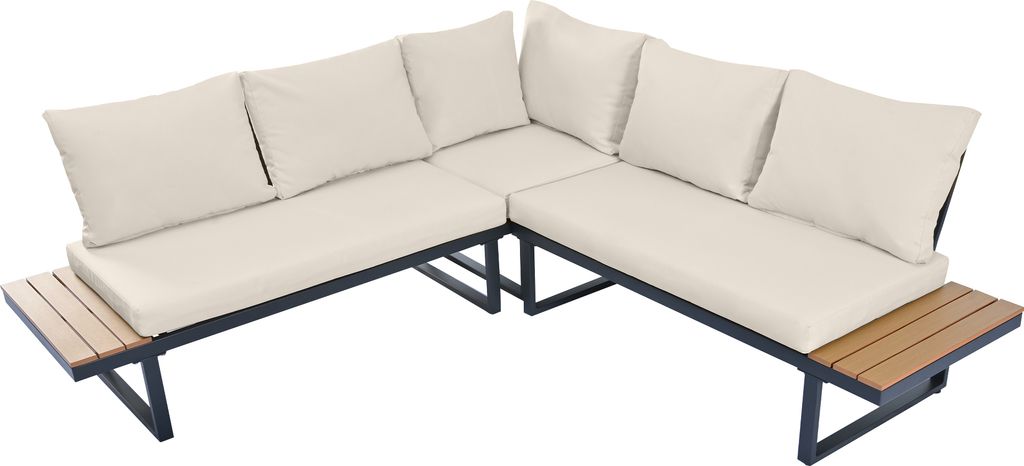 Merax Gartenmöbelset Ecklounge mit Kissen und Stahlrahmen, Produktbild 11