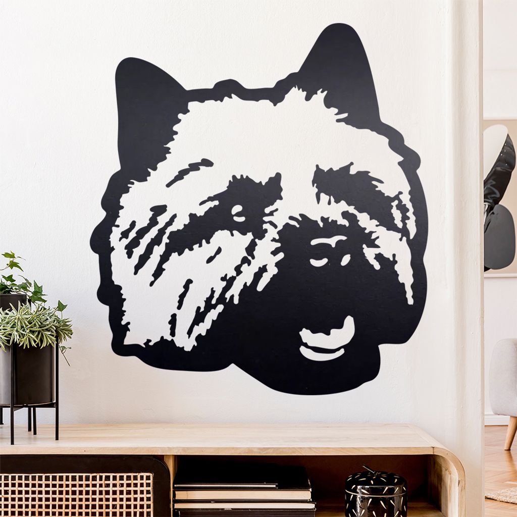 Norwich terrier Hund Wandtattoo Wandaufkleber Wall Sticker - Dekoration, Küche, Wohnzimmer, Schlafzimmer, Badezimmer