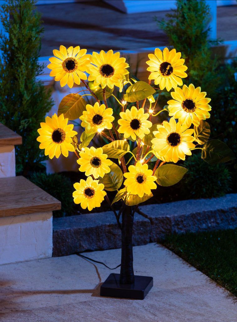 Albero solare con girasoli - altezza circa 60 cm Immagine del prodotto 