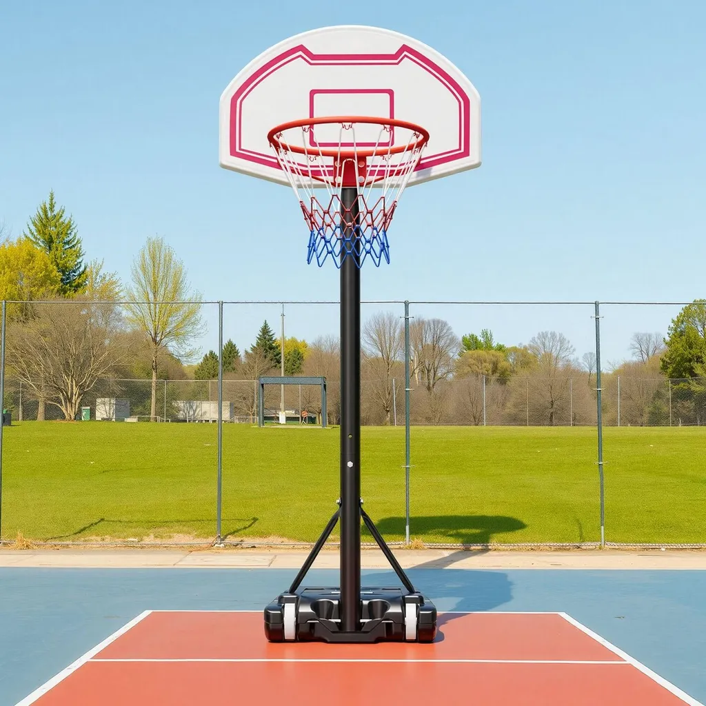 Panier de basket mobile facile à déplacer pour petits espaces et terrasses - 8