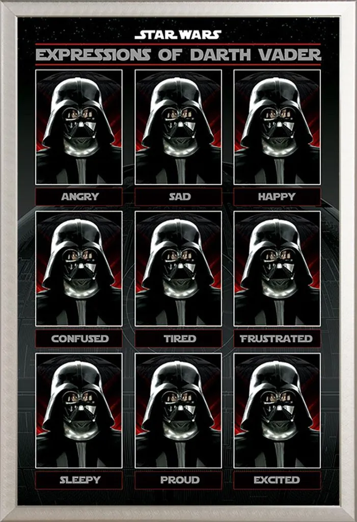 Ideale Regalo Star Wars: Poster Darth Vader Incorniciato Shinsuke