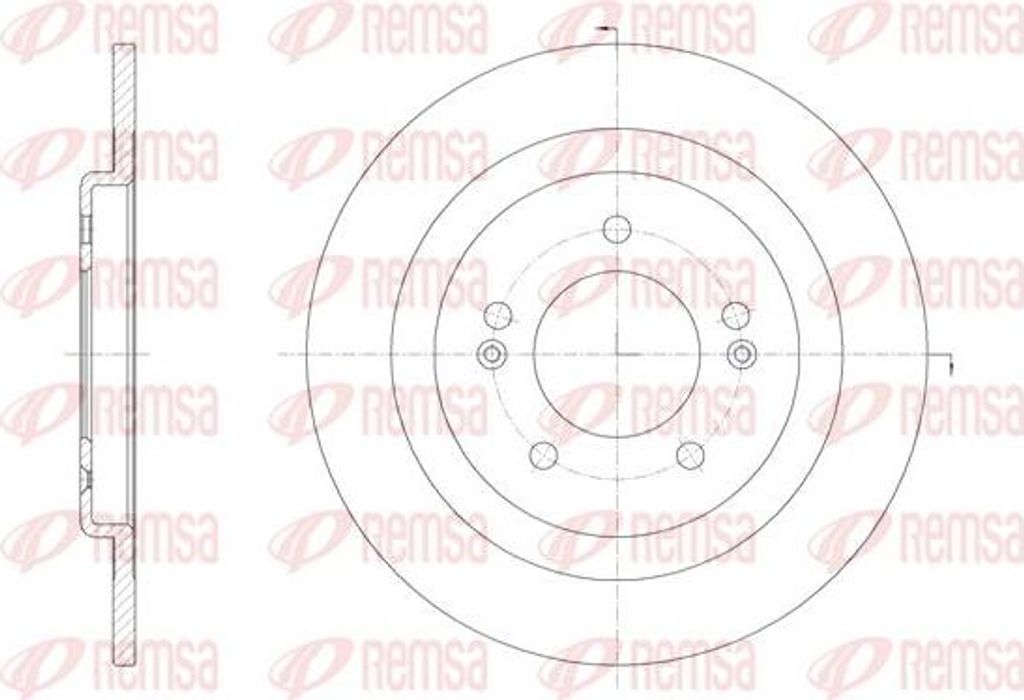REMSA 61438.00 Bremsscheibe OE 584113Z100 kompatibel mit i40
