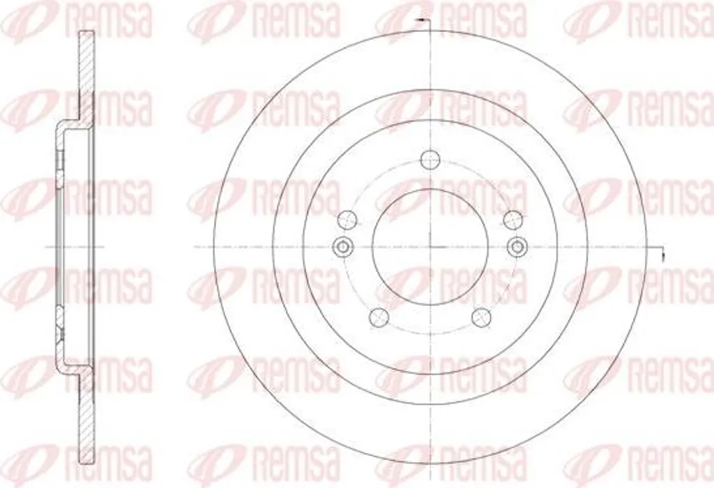 Disque de frein REMSA 61438.00 pour i40 OE 584113Z100 Qualité Premium