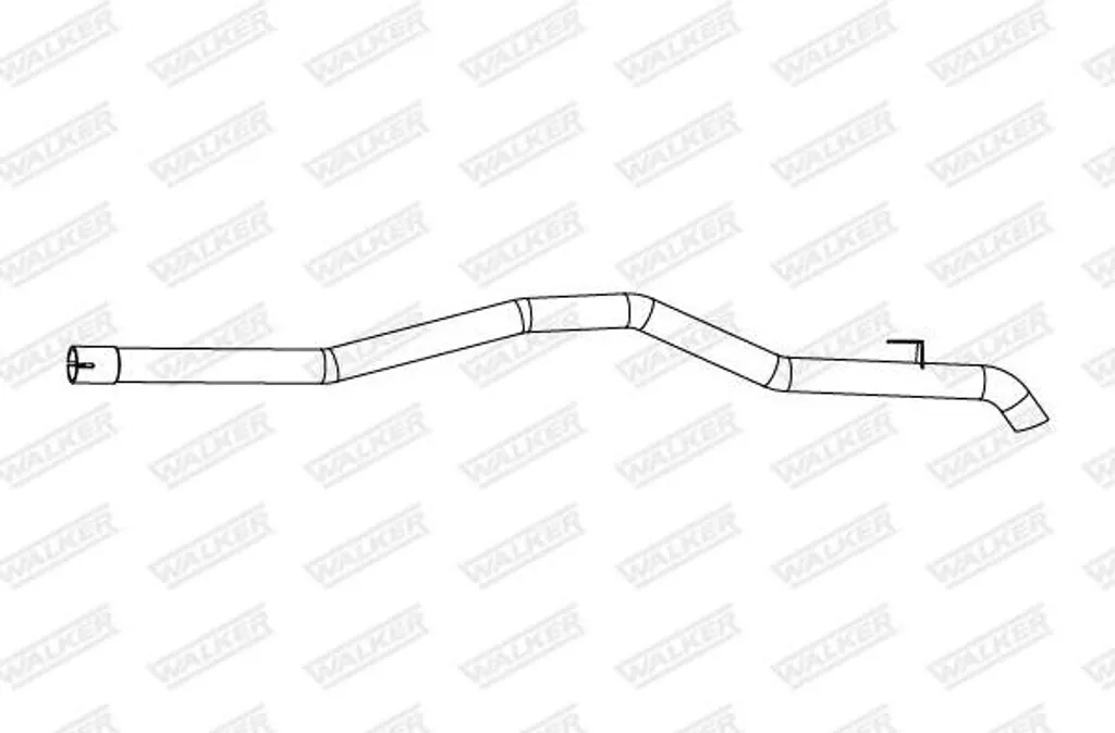 Tuyau d'échappement WALKER 10936 pour Mercedes Sprinter OE 9064900721