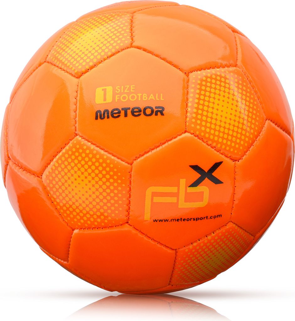 Piłka nożna Meteor FBX 1 pomarańczowy Zdjęcie produktu 