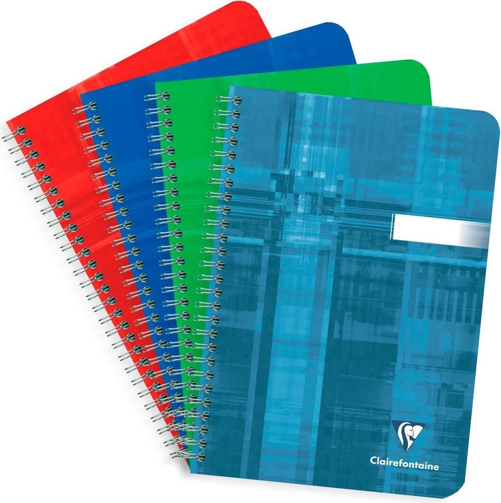 Clairefontaine 10x Notizbuch DIN A5 50 Blatt französische Lin. Sortiert 8531C