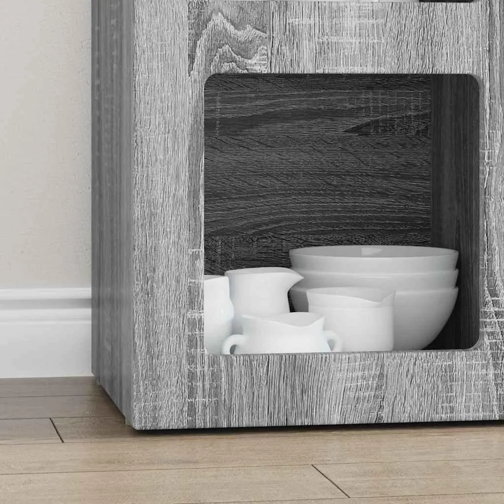 Mobile Credenza 59cm SYFAX Grigio Sonoma - Robusto e Versatile - 5