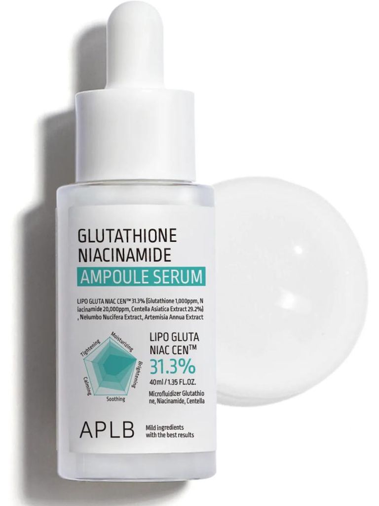 APLB Glutathione Niacinamide Ampoule Serum – sérum s 2 % niacinamidu, glutathionem a Centellou 40 ml – obrázek 1