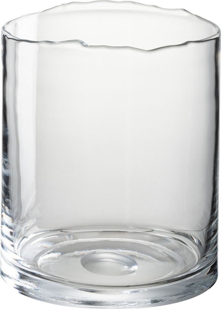 J-Line Windlicht Unregelmäßiger Rand Glas Transparent Klein Produktbild 1