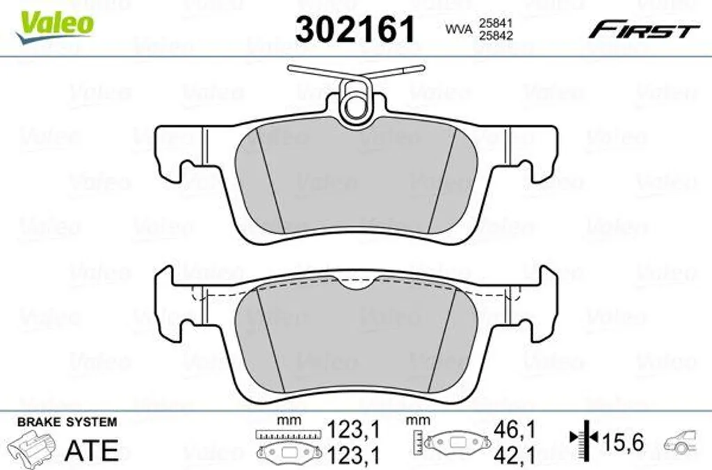 Jeu de Plaquettes de Frein Valeo 302161 - Silence et Confort de Freinage
