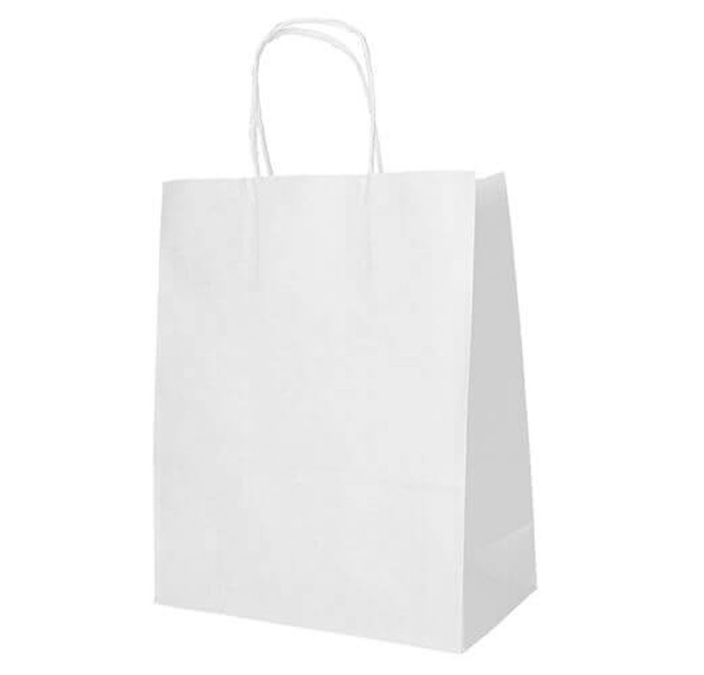 Papstar Tragetaschen, Papier 44 x 32 x 17 cm weiß mit Produktbild 