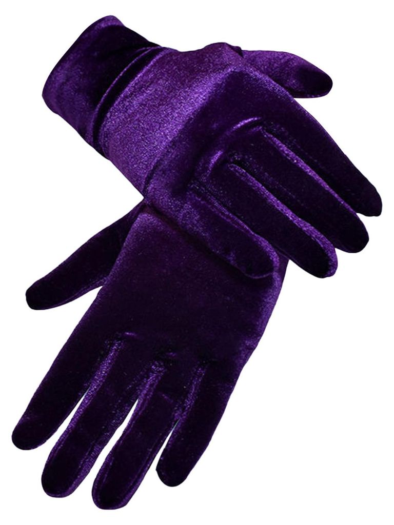 Vintage-Banketthandschuhe, dekorativ, hochelastisch, winddicht, abriebfest, warmhaltend, atmungsaktiv, kurze Opernhandschuhe aus Flanell für Damen...