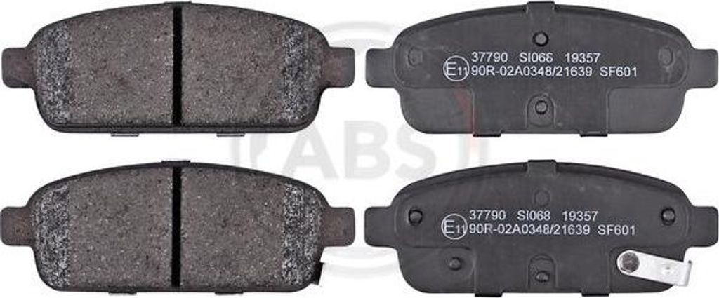 A.B.S. 37790 Bremsbelagsatz, Scheibenbremse OE 13300867 kompatibel mit Aveo, Cruze, Orlando, Trax, Volt, Ampera, Astra J, Cascada, Mokka, Zafira