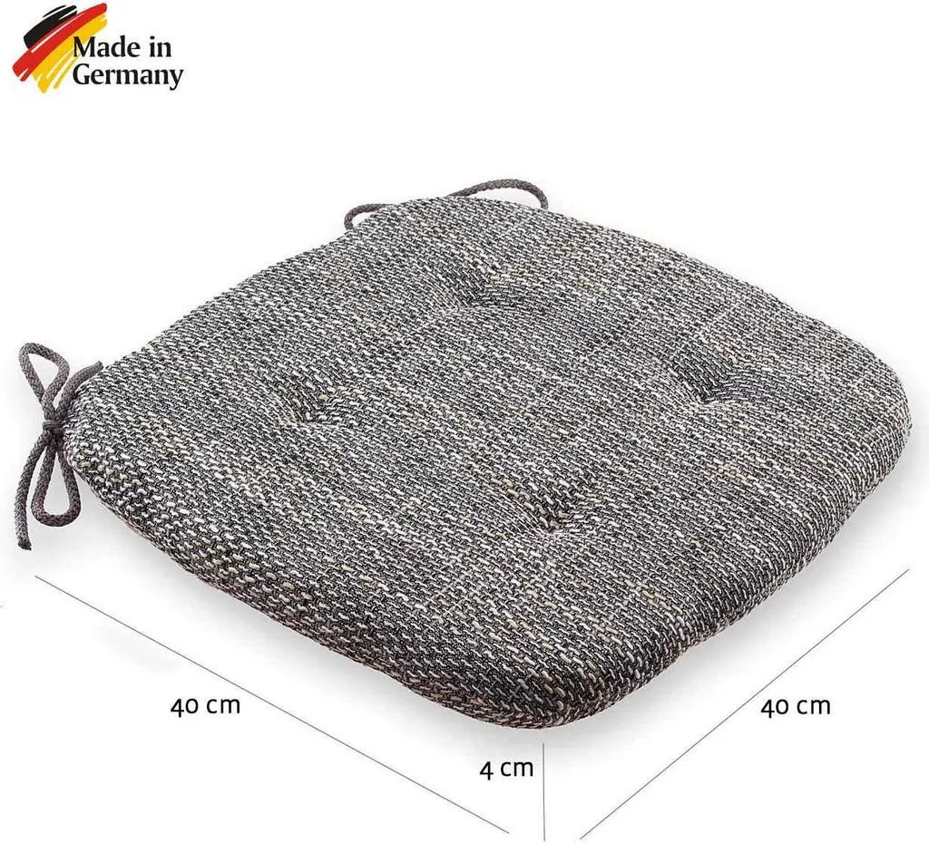 Coussin de chaise en microfibre éthérée, lot de 4 pièces - 42x39 cm