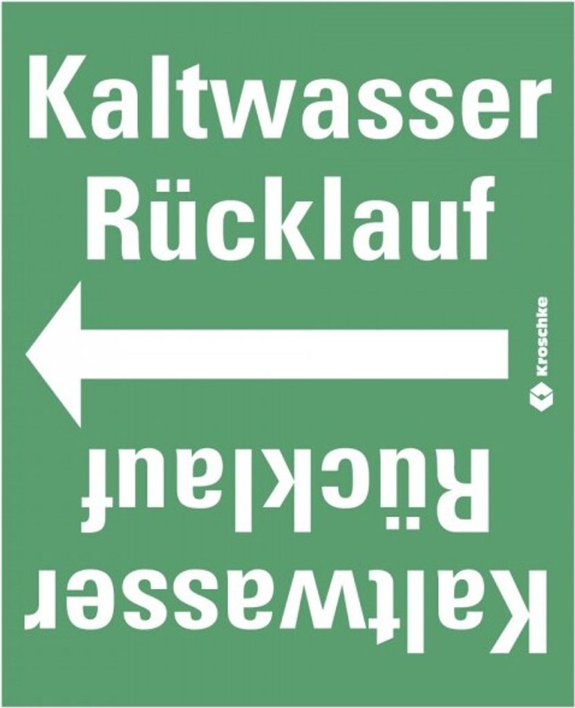 Dreifke Rohrleitungsband Kaltwasser Rücklauf, praxisbewährt, ab Ø 50mm, grün...