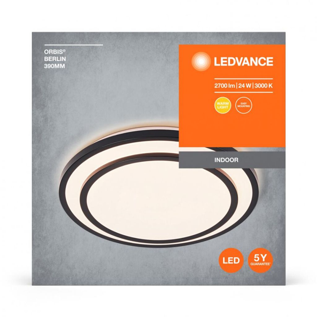 Orbis Berlin 390Mm 24W 830 Bk Ledv Obrázok produktu 