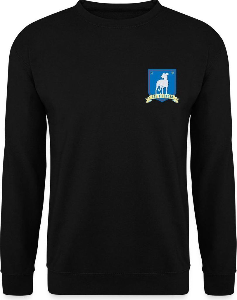 Spreadshirt Ted Lasso A.F.C Richmond Brust Logo Uni Pullover, 3XL, Schwarz