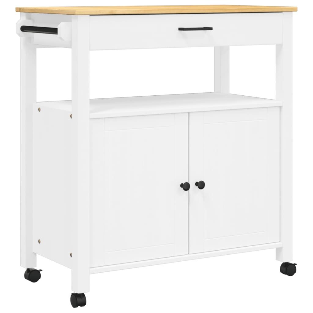 vidaXL Kuchynský vozík MONZA 84x40x88,5 cm z masívneho Obrázok produktu 