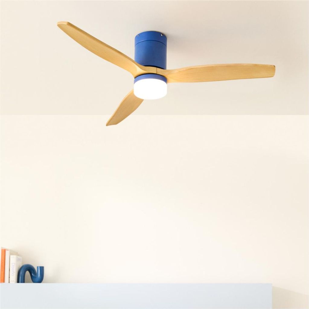 WIND CALM - Leiser Deckenventilator 40W mit technischen Produktbild 