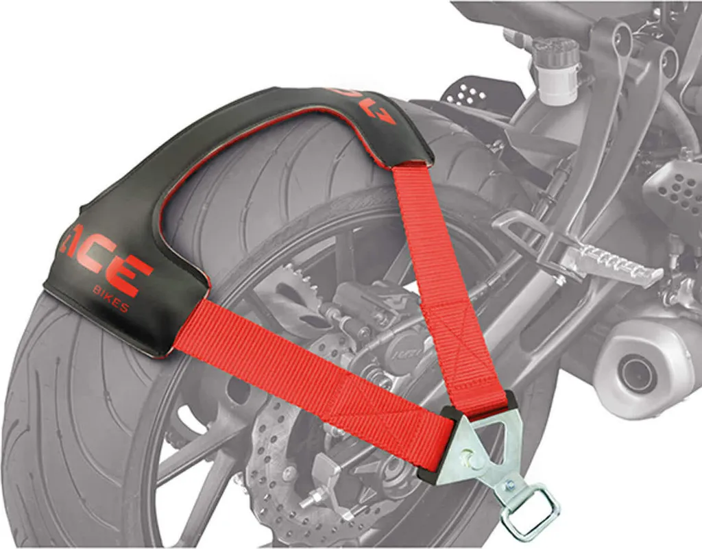 Fixation Tyre Fix Basic robuste pour roue arrière moto sans sangles - 12