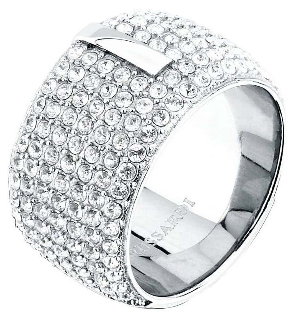 Bague Anneau avec Cristaux T-Round pour Femme - Taille 58 - TJAYF1801