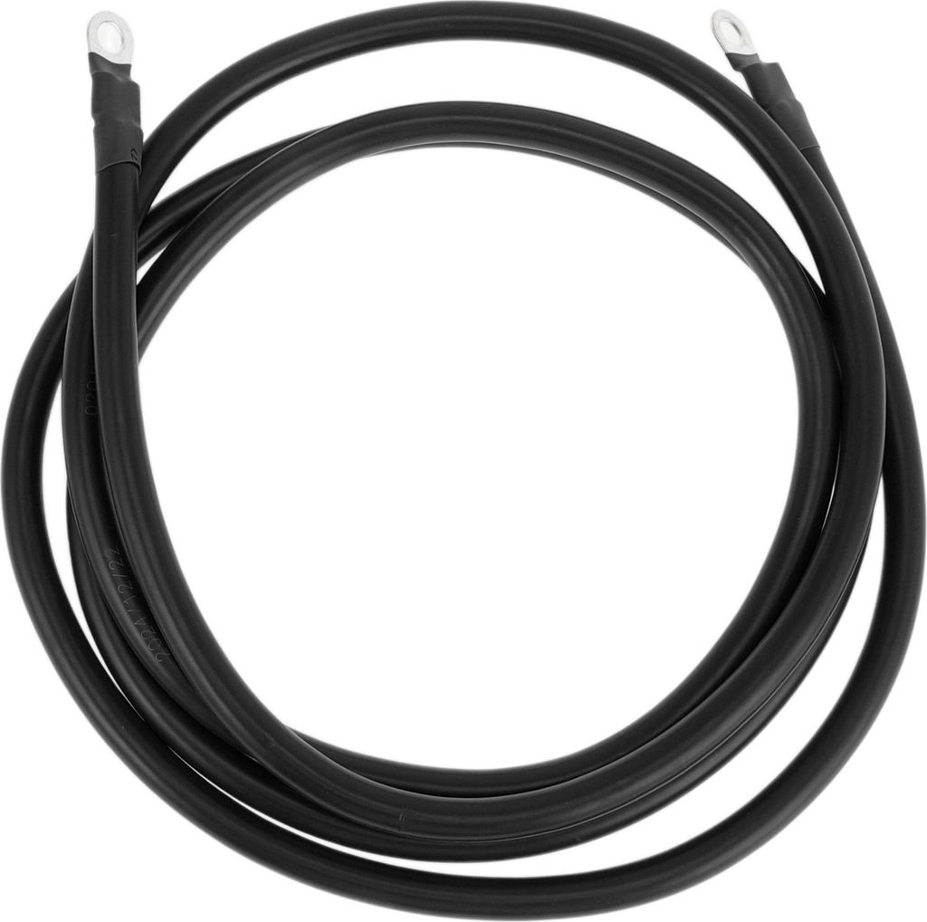 240cm 4AWG Batterie Wechselrichter Kabel 5/16" Batterie Kabel Verzinntes Kupfer Schwarz OT Typ 1Stk